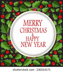 Abstract Beauty Christmas and New Year Background. Vector Illustration 