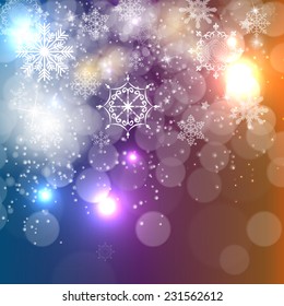 Abstract Beauty Christmas and New Year Background. Vector Illustration. EPS10 