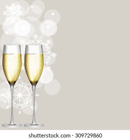 Abstract Beauty Christmas and New Year Background. Vector Illustration. EPS10