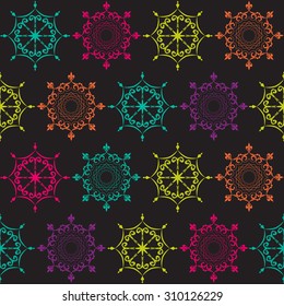 Abstract Beauty Christmas and New Year Seamless Background. Vector Illustration. EPS10
