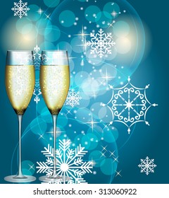 Abstract Beauty Christmas and New Year Background. Vector Illustration. EPS10