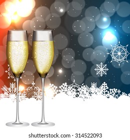 Abstract Beauty Christmas and New Year Background. Vector Illustration. EPS10