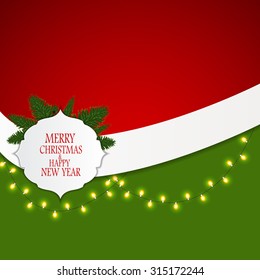 Abstract Beauty Christmas and New Year Background. Vector Illustration. EPS10