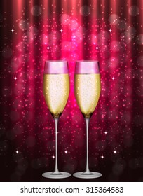 Abstract Beauty Christmas and New Year Background. Vector Illustration. EPS10