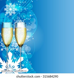 Abstract Beauty Christmas and New Year Background. Vector Illustration. EPS10