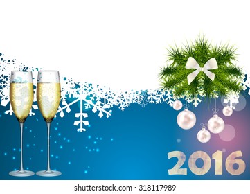 Abstract Beauty Christmas and New Year Background. Vector Illustration. EPS10