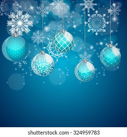 Abstract Beauty Christmas and New Year Background. Vector Illustration. EPS10