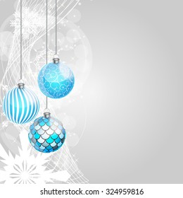 Abstract Beauty Christmas and New Year Background. Vector Illustration. EPS10