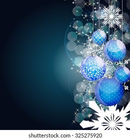 Abstract beauty Christmas and New Year background. Vector Illustration EPS10