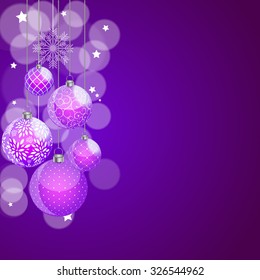 Abstract Beauty Christmas and New Year Background. Vector Illustration. EPS10