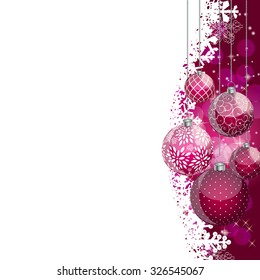 Abstract Beauty Christmas and New Year Background. Vector Illustration. EPS10