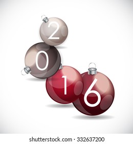 Abstract beauty Christmas and New Year background. Vector Illustration EPS10