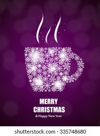 Abstract beauty Christmas and New Year background. Vector Illustration EPS10
