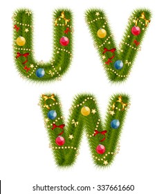 Abstract beauty Christmas and New Year Abc. Vector  Illustration EPS10
