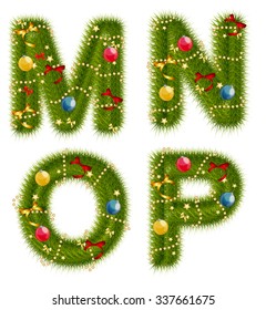 Abstract beauty Christmas and New Year Abc. Vector  Illustration EPS10
