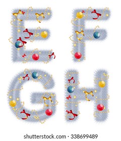 Abstract beauty Christmas and New Year Abc. Vector  Illustration EPS10
