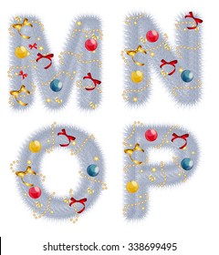 Abstract beauty Christmas and New Year Abc. Vector  Illustration EPS10
