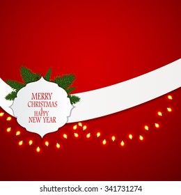 Abstract Beauty Christmas and New Year Background. Vector Illustration. EPS10