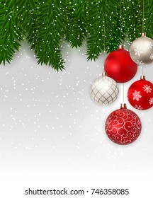 Abstract Beauty Christmas and New Year Background. Vector Illustration. EPS10
