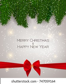 Abstract Beauty Christmas and New Year Background. Vector Illustration. EPS10
