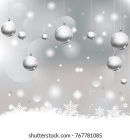 Abstract Beauty Christmas and New Year Background. Vector Illustration.