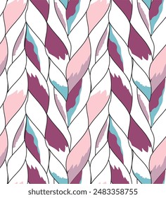 Abstractas patrón decorativo de la belleza. Diseño sin costuras. Ilustración vectorial de adorno.