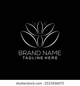 abstract beauty flower vector icon background illustration  logo design.