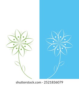abstract beauty flower vector icon background illustration  logo design.
