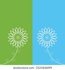 abstract beauty flower vector icon background illustration  logo design.