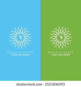 abstrato beleza ícone vetor flor fundo ilustração B design logotipo.