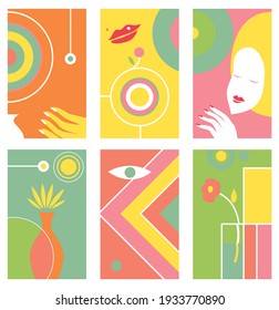 Abstract Beauty and Geometric Artwork (Vector Art)