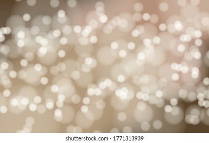 Abstract beauty Golden bokeh lights background vector