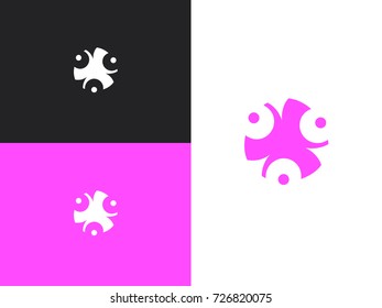 Abstract beauty industry and fashion logo. Spa treatment salon logo template. Corporate, identity, company, brand, branding, logotype. Clean, modern and elegant style