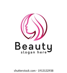 Abstract Beauty Logo Design For Salon And Hairstyle,cosmetic,modern Vector Template
