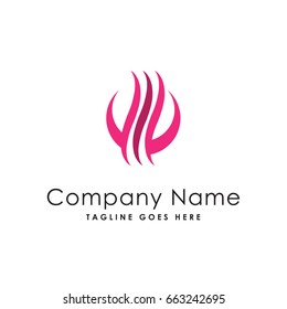 abstract beauty logo template