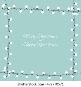 Abstract Beauty Merry Christmas and New Year Background. Vector illustration EPS10