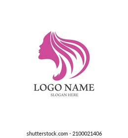 abstract beauty woman icon vector illustration template design