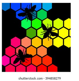 Abstract Bee Hive