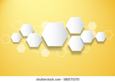 abstract bee hive design  hexagon background
