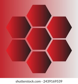 abstract bee hive hexagon and space background