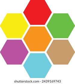 abstract bee hive hexagon and space background more colour add in this design 