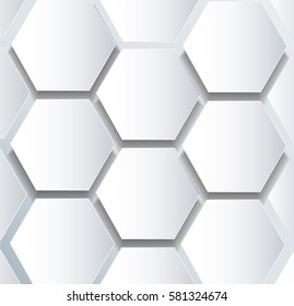 abstract bee hive hexagon and space background