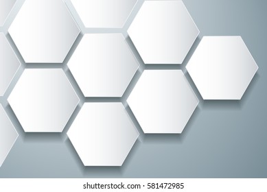 abstract bee hive hexagon and space background