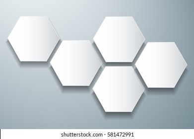 abstract bee hive hexagon and space background