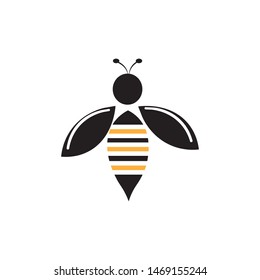 abstract bee logo vector design