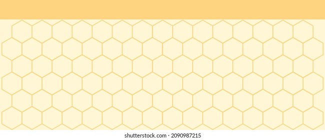 Abstract beehive honeycomb background with hexagon grid cells vector illustration.