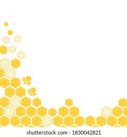 Abstract Beehive Honeycomb Hexagon Grid Cells Stock Vector (Royalty ...