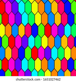 Placa de fondo abstracta de la escoria de abejas. Patrón de células de abeja. La miel de abejas divertida forma iconos vectoriales para banner o papel tapiz. Señales del hexágono del fútbol de textura