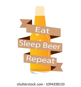 Abstract beer label