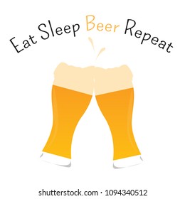 Abstract beer label